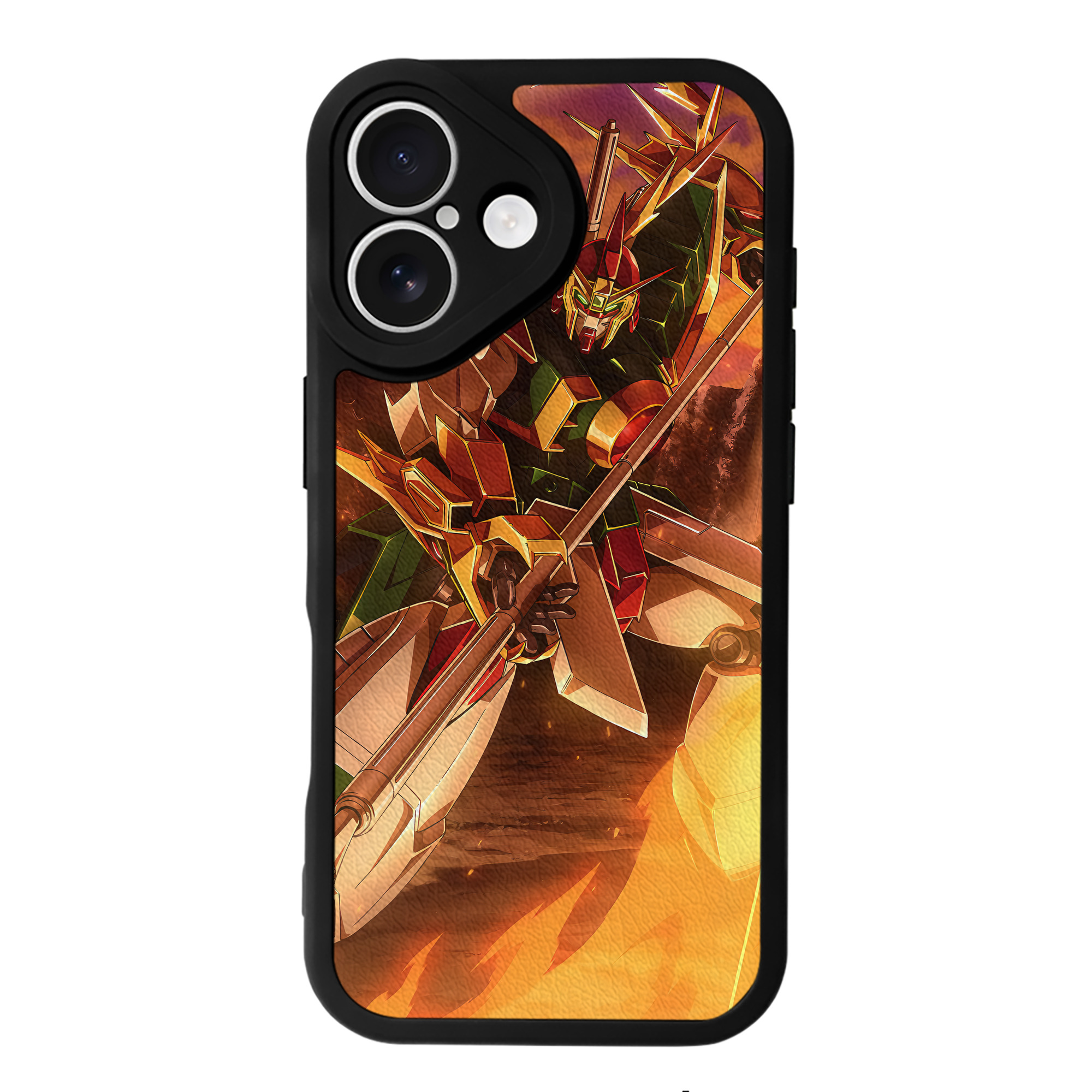 （画像用） 機動戦士ガンダム Mobile Suit Gundam 【iPhone 16シリーズ対応】シリコンスマホケース（レザー調） 材質：シリコン